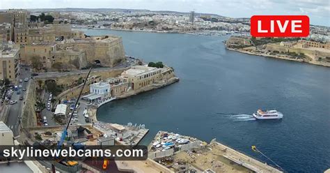 live wecam valletta waterfront pier.